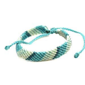 Pura Vida Shades of Blue Wide Braided Bracelet